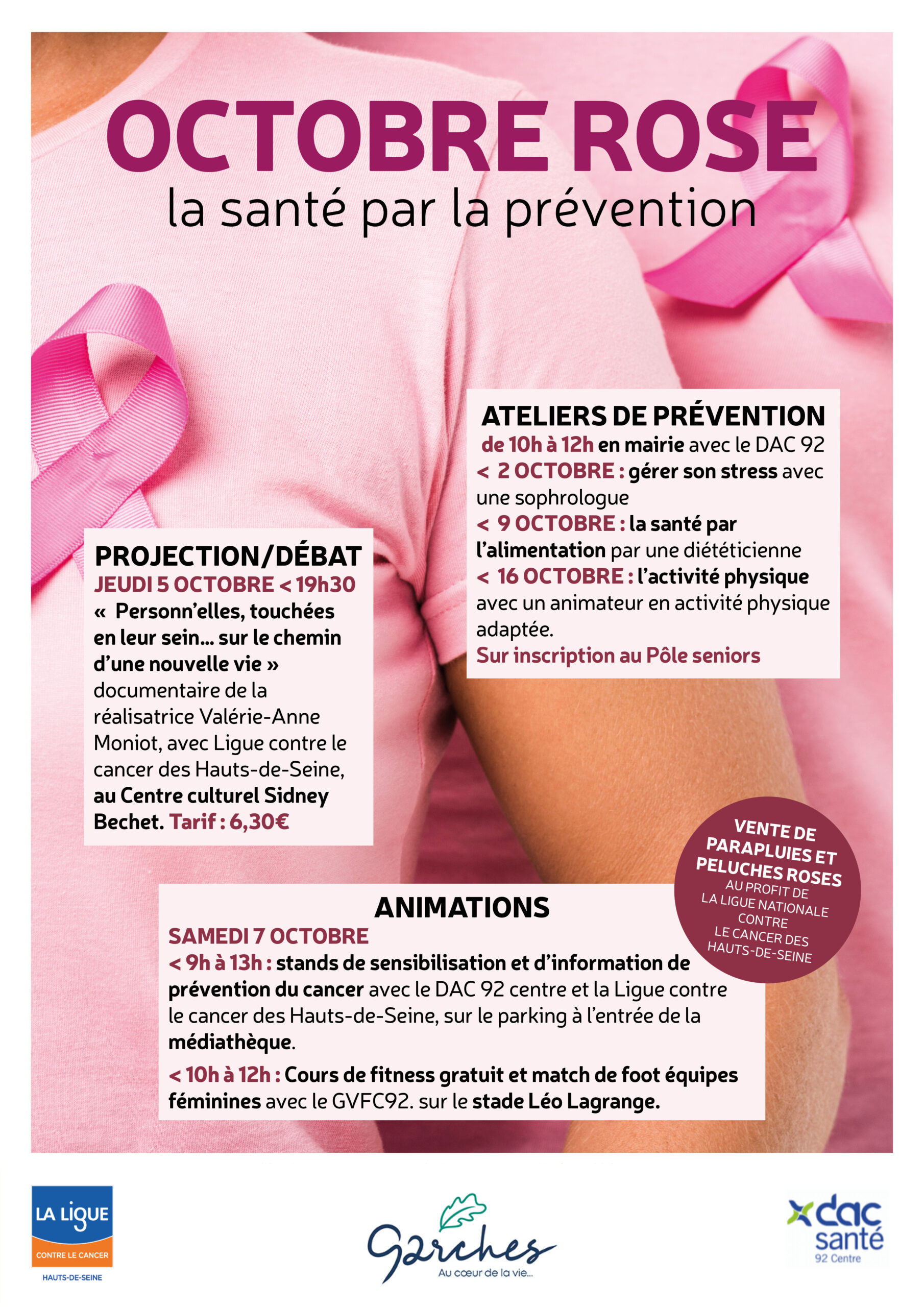 Octobre Rose La Sant Par La Pr vention Ville De Garches