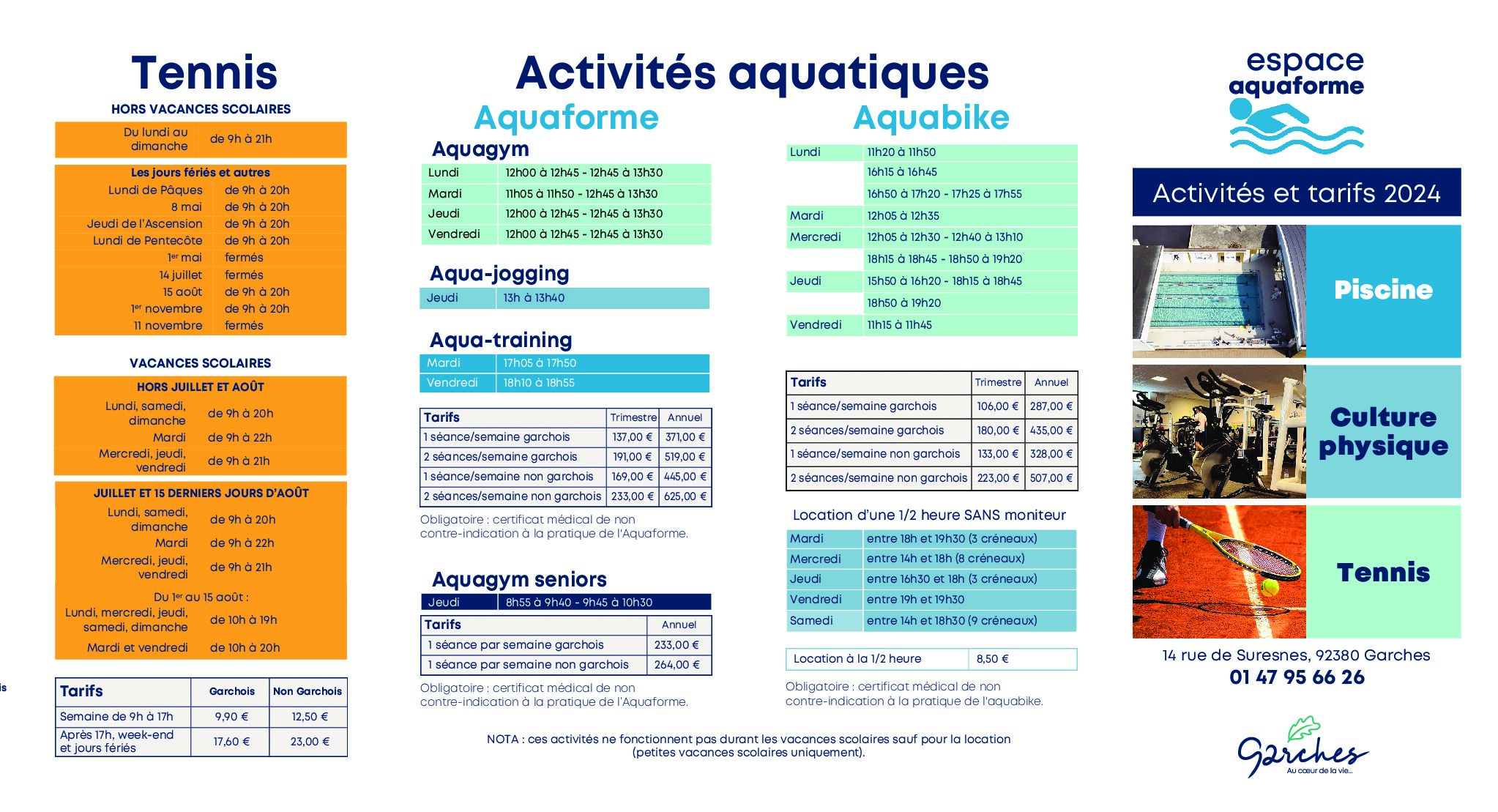 espace aquaforme 2024