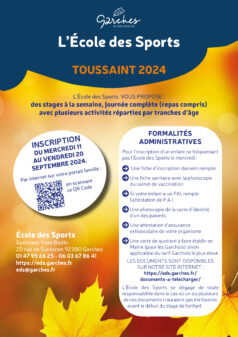 Brochure de l’École des Sports